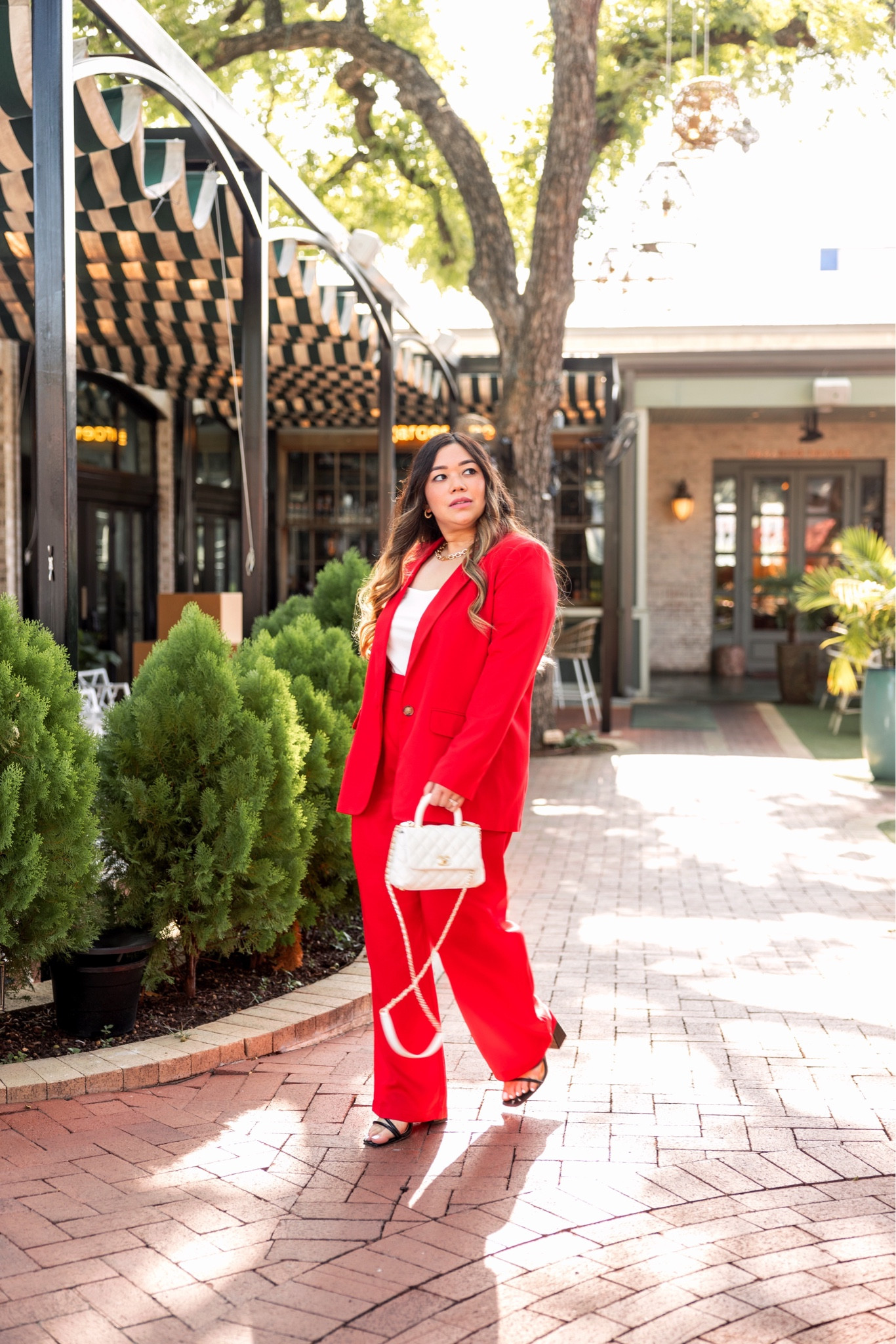 Red blazer, red trousers, red pantsuit, red power suit, red suit, loft outfit, 9 to 5 style, office wear, workwear, office style, office outfit, work outfit, work style, corporate office, corporate style, work fashion, office fashion, red wide leg trousers, loft style 

#LTKcurves #LTKworkwear #LTKunder100