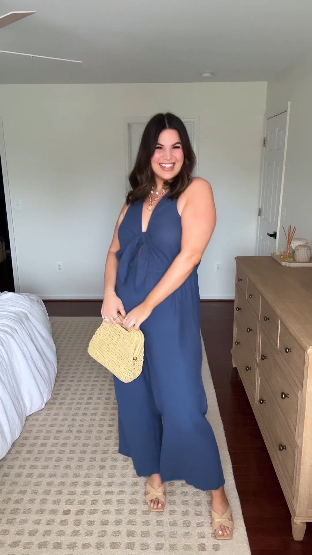 Midsize summer outfit inspo for date night or girls night! 

Jumpsuit - xl
Heels are older from DV, linked similar 
Bag is older from Abercrombie, linked a really similar option from Amazon 



#LTKStyleTip #LTKSeasonal #LTKMidsize