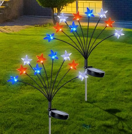 Loving these solar lights for 4th of July!! These would be great if you plan to have a party at your house ♥️💙

#4thofjuly #decor #4thofjulydecor #partyfinds #yardfinds 

#LTKHome #LTKFindsUnder100 #LTKParties