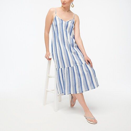 Sleeveless V-neck midi dress | J.Crew Factory