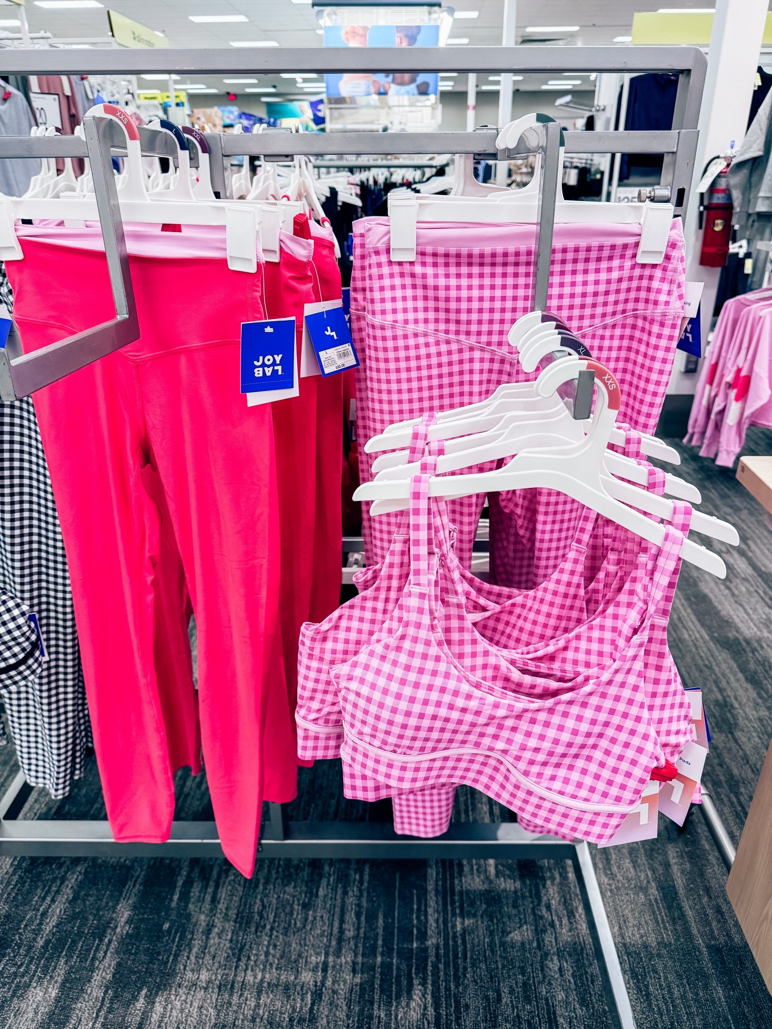 Checkered athletic set in pink in gingham - target sets / Valentine’s Day - spring / leggings - sport bra 

#LTKfitnessgoals #LTKootd #LTKFindsUnder50