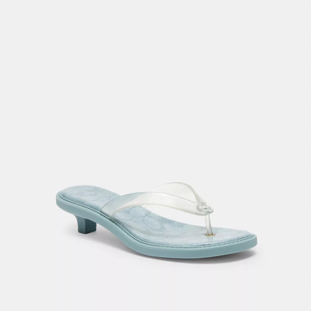 Jelly Thong Sandal In Signature | Coach (US)