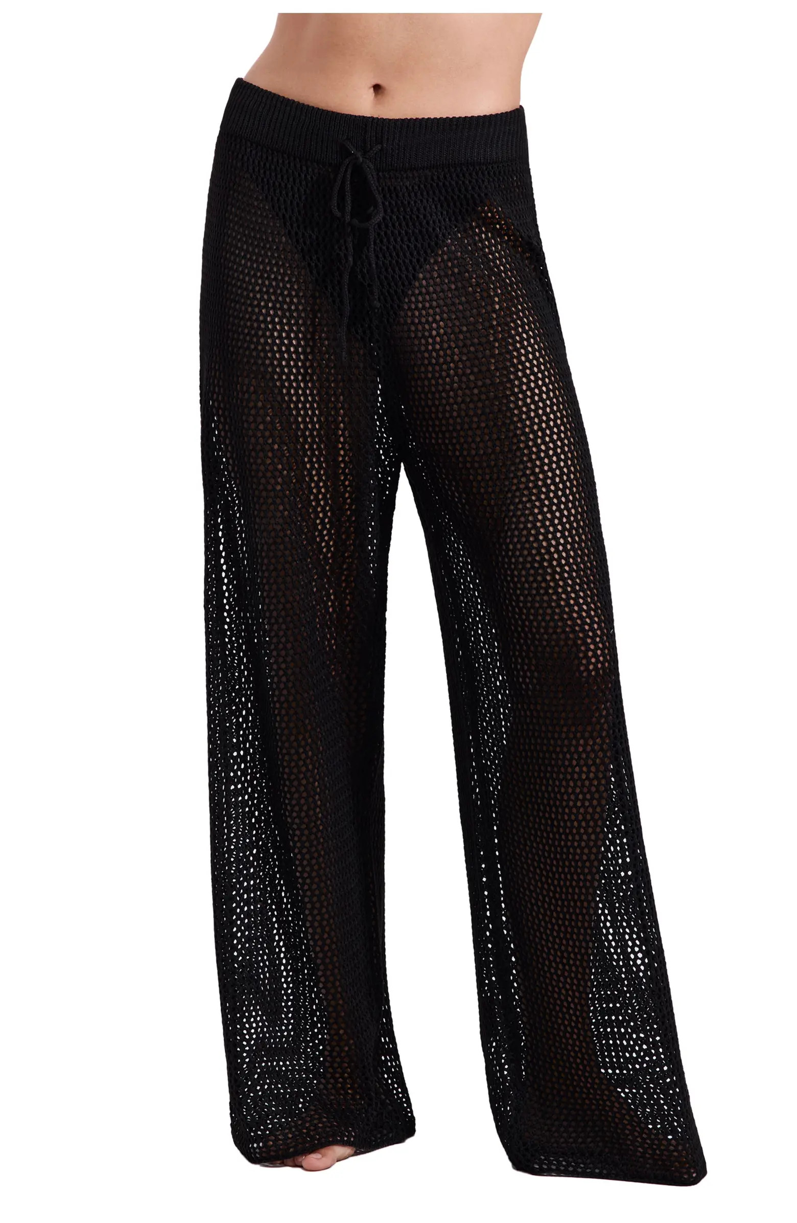 Luma Gottex Monaco Net Crochet High Waist Beach Pant Cover-Up | Nordstrom | Nordstrom