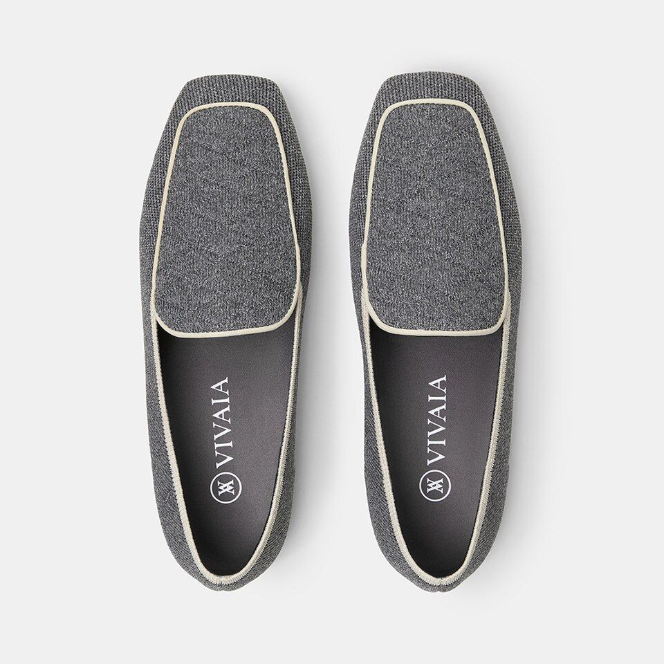 Square-Toe Quilted Loafers | VIVAIA