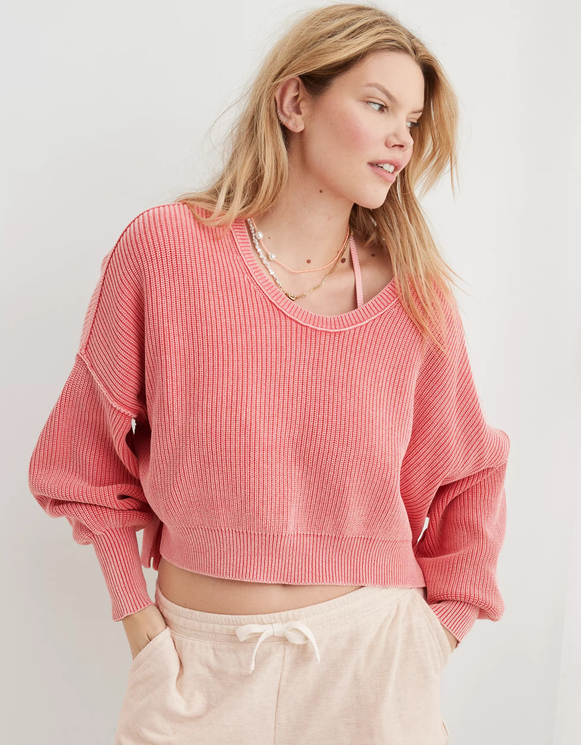 Aerie Beyond Cropped Sweater | American Eagle Outfitters (US & CA)