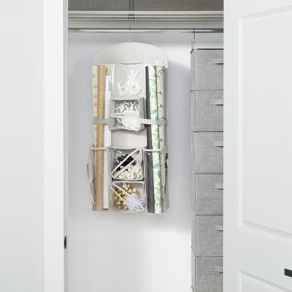 The Container Store Hanging Gift Wrap Organizer | The Container Store