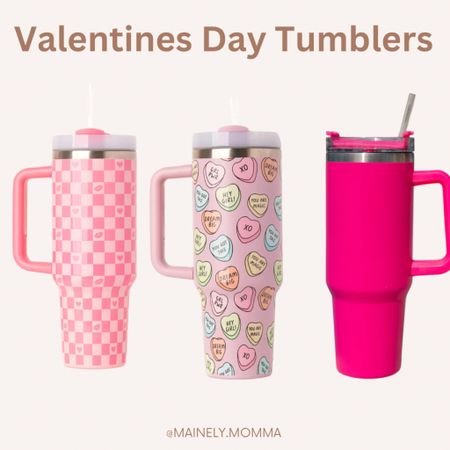 The cutest Valentine's Day tumblers! 

#tumbler #cup #travelmug #pink #vday #valentinesday #stanleys #bestsellers

#LTKtravel #LTKhome #LTKfitness