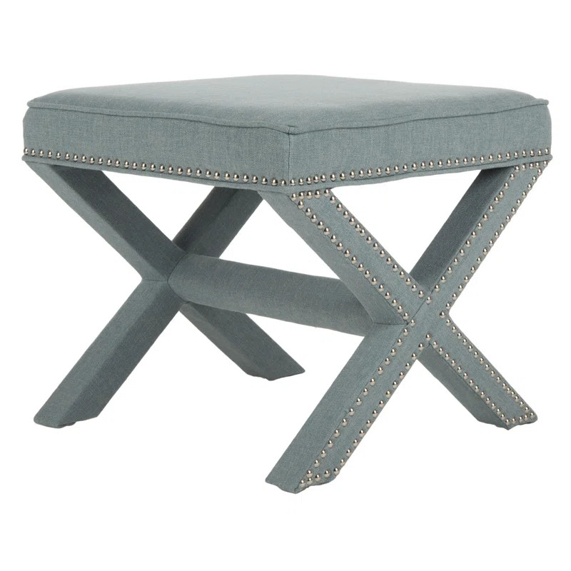 Palmer 21.5" Wide Square Floral Standard Ottoman | Wayfair North America