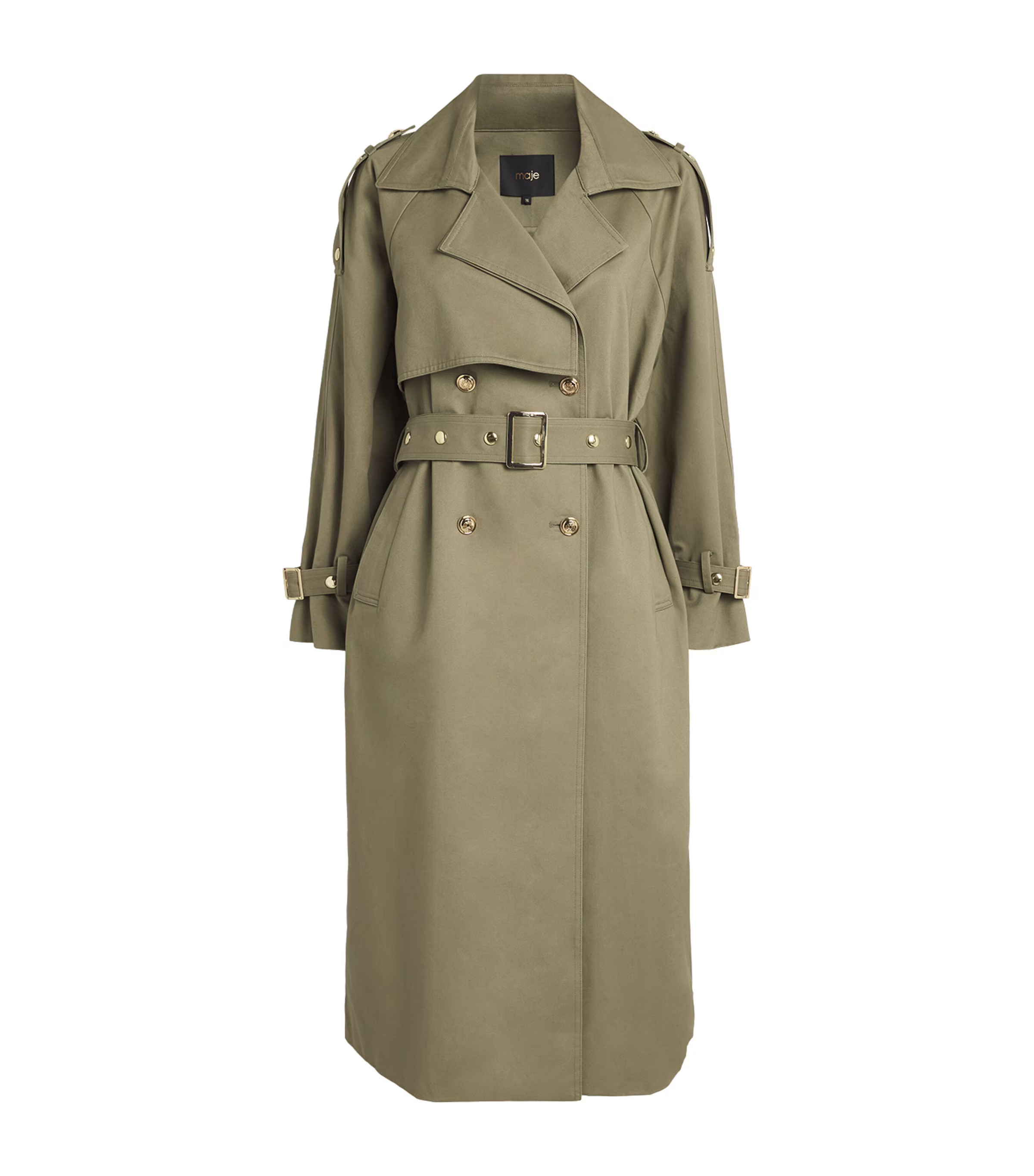 Maje Cotton Belted Trench Coat | Harrods