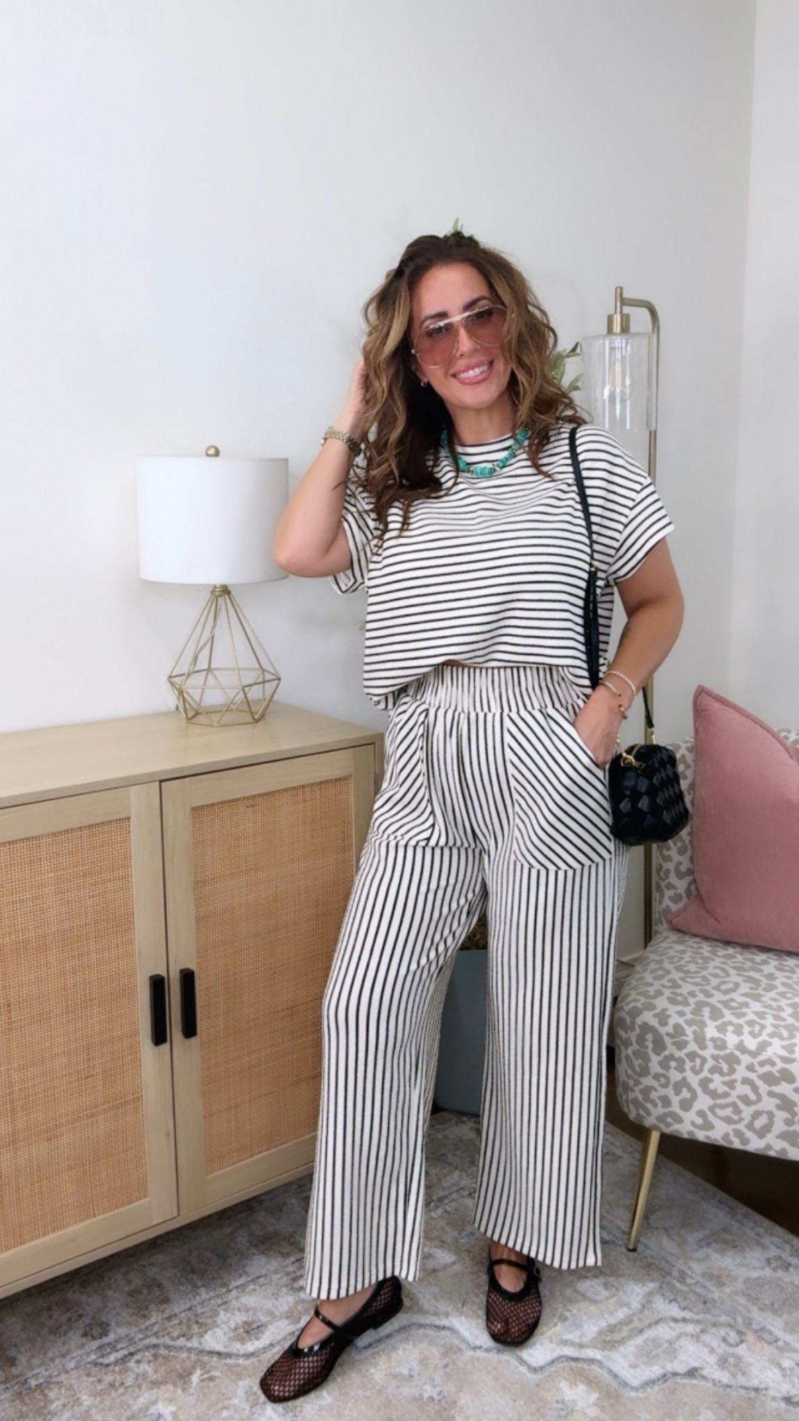 Stretch & stripes and everything nice! You won’t wanna take this set off. I sized up to a medium.

#LTKootd #LTKmomlife #LTKSaleAlert