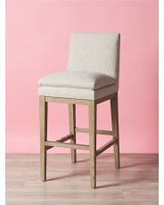 39in Traditional Upholstered Counter Stool | HomeGoods