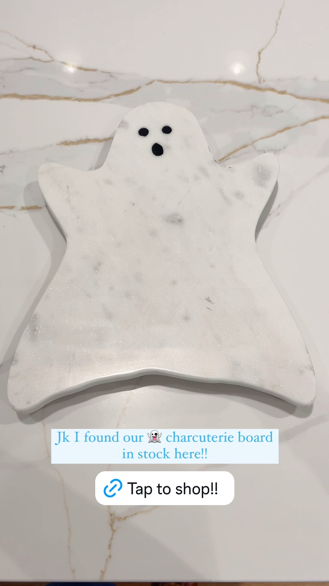 Snag this C&B look for less marble ghost charcuterie board for under $20 online here!!! 👻 This sells out fast every year!! Perfect for Halloween kitchen decor!

#LTKSeasonal #LTKFindsUnder50 #LTKHome