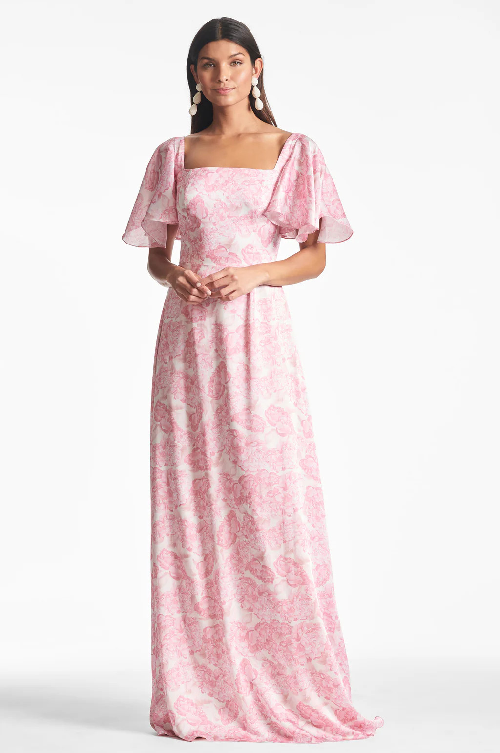 Aurora Gown - Rouge Damask Rose | Sachin and Babi