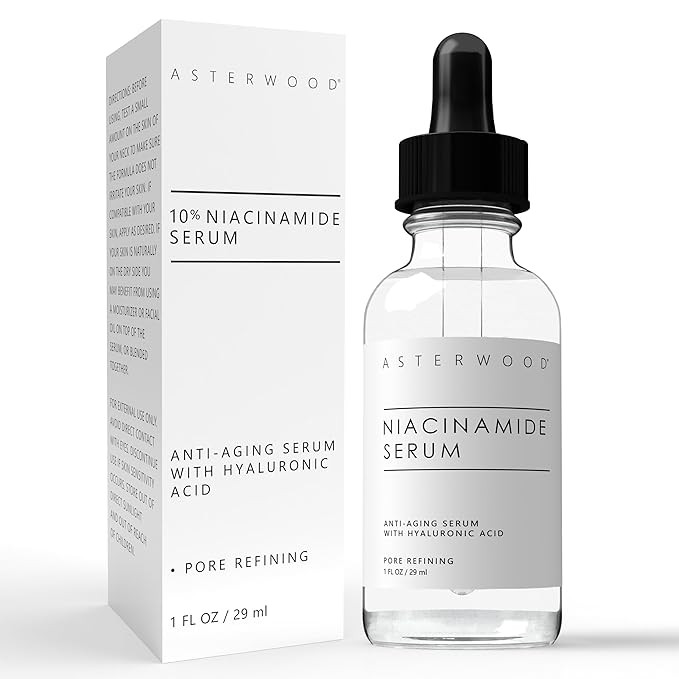 Asterwood Niacinamide Serum for Face - Anti-Aging, Pore Minimizing, Hydrating - Vitamin B3 Facial... | Amazon (US)
