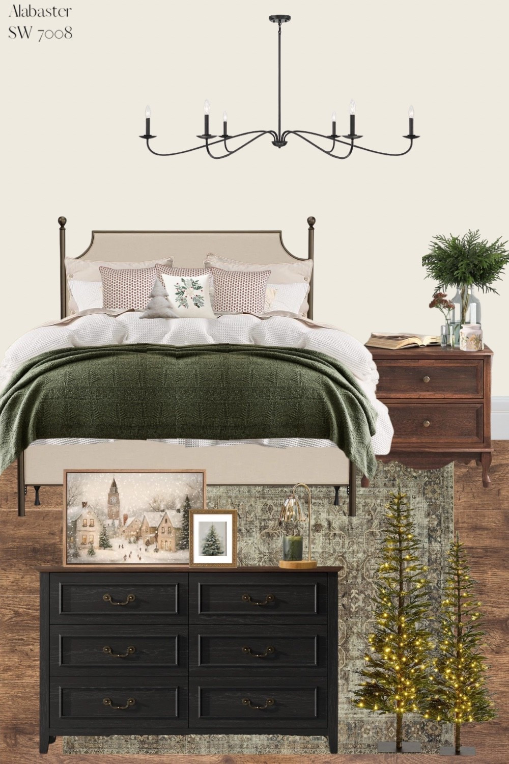 There’s something so comforting about a bedroom that feels cozy, collected, and winter-ready. For this refresh, I layered soft neutrals, textured bedding, and warm, ambient lighting to create a space that’s both inviting and timeless. I added subtle winter accents like brass candle holders, amber glass, and fresh greenery in simple ceramic vases to bring in a gentle festive touch. Check out below to shop each piece and recreate this softly festive, winter-forward bedroom in your own home.

#LTKHome #LTKHoliday #LTKSeasonal