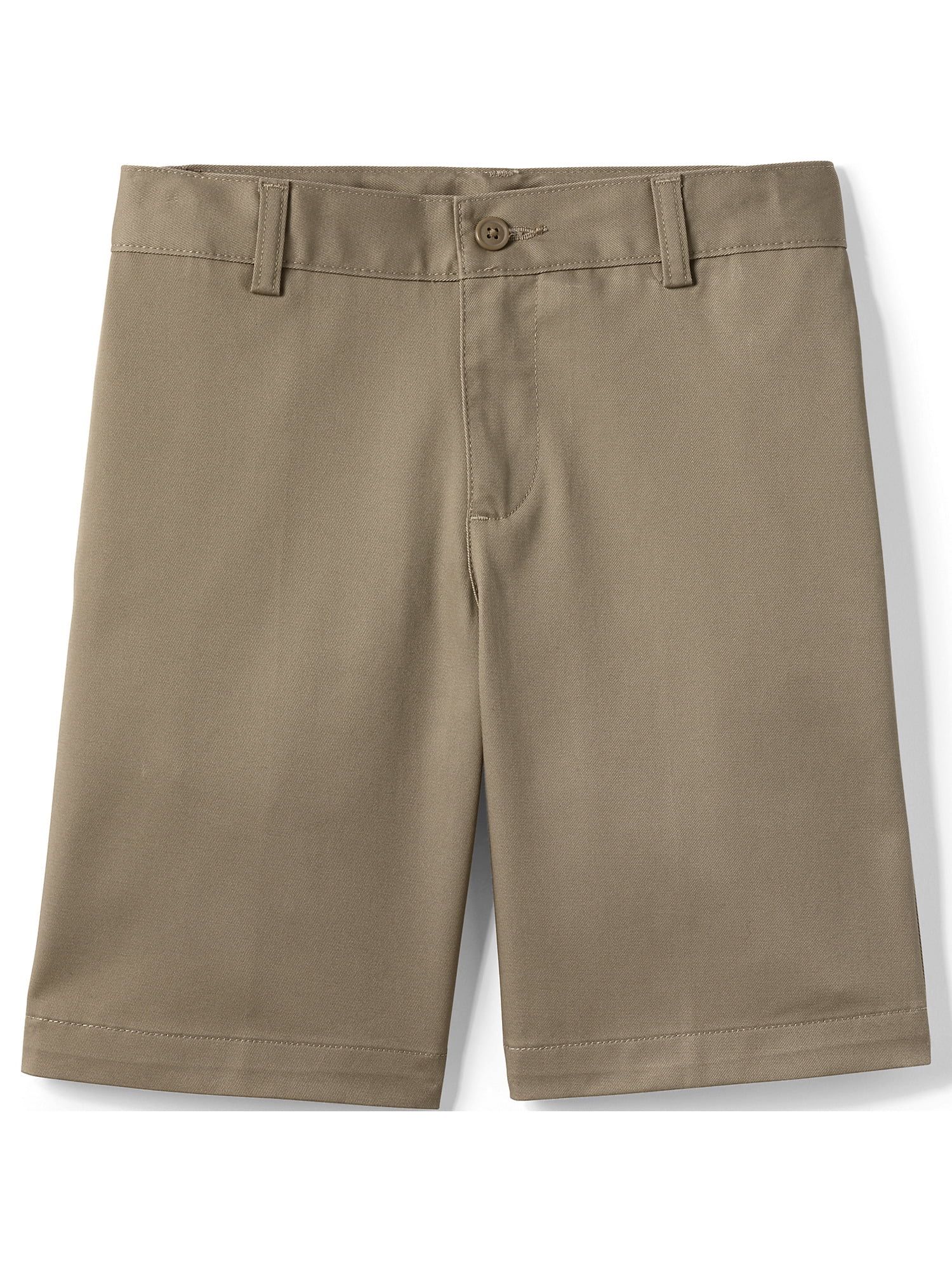 Lands' End School Uniform Boys Plain Front Blend Chino Shorts | Walmart (US)