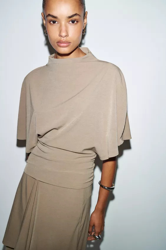 MOCK NECK TOP | Zara US