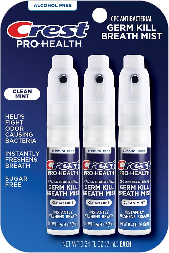 Crest Pro-Health | Portable Alcohol-Free CPC Mist with Clean Mint Flavor | Instant Fresh Breath -... | Amazon (US)