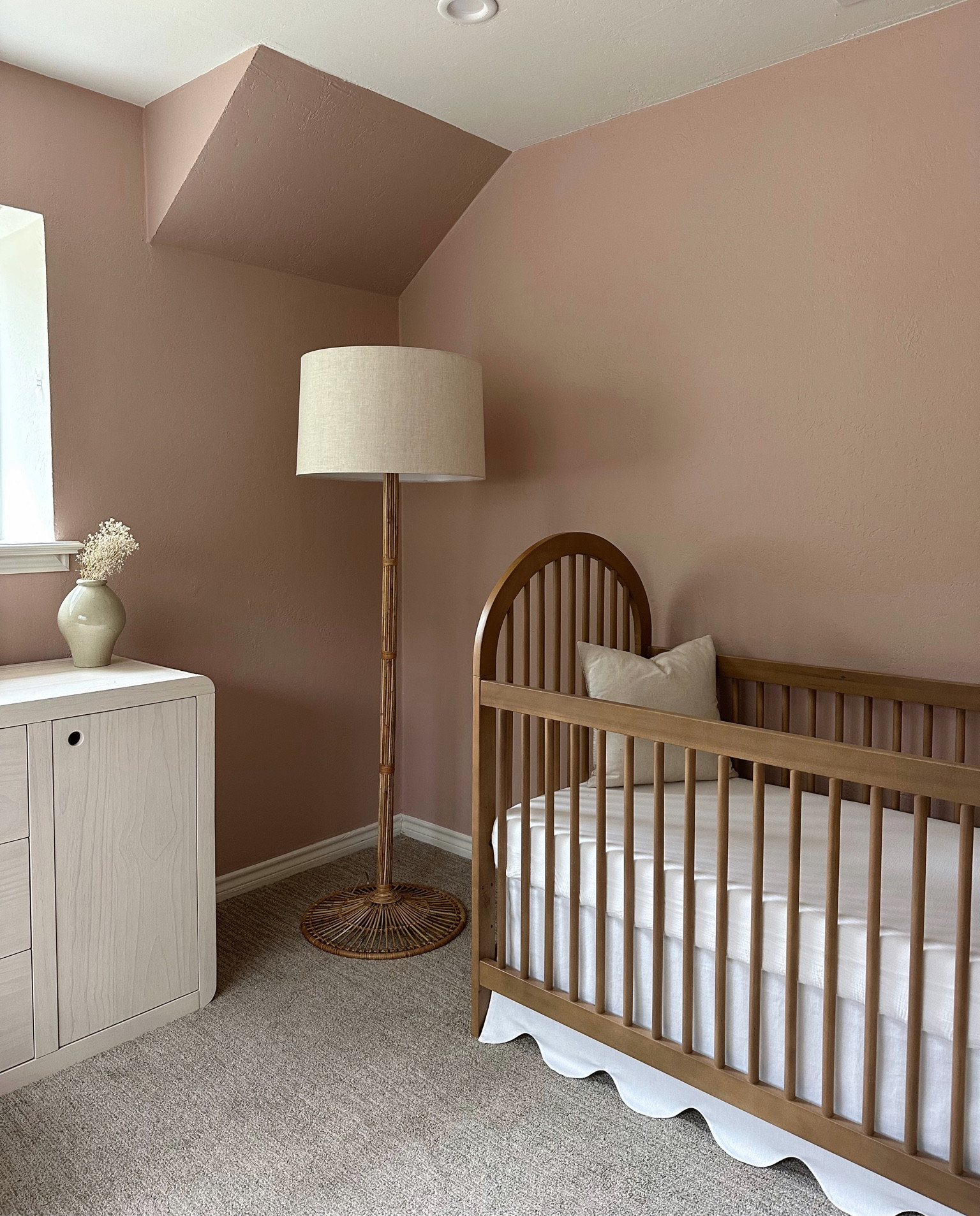 Baby girl’s nursery is a work in progress! Swooning over this moody pink 💕

#LTKbaby