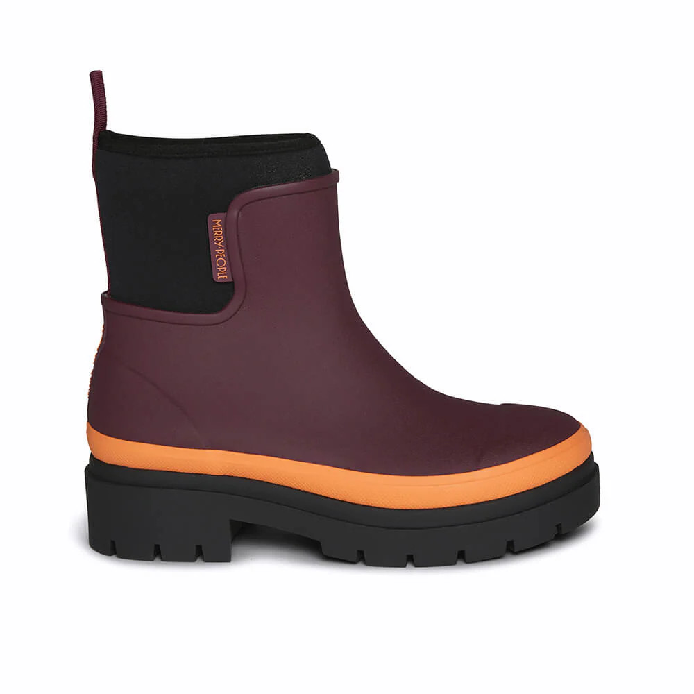 Tully Boot // Plum & Neon Orange | Merry People - Australia