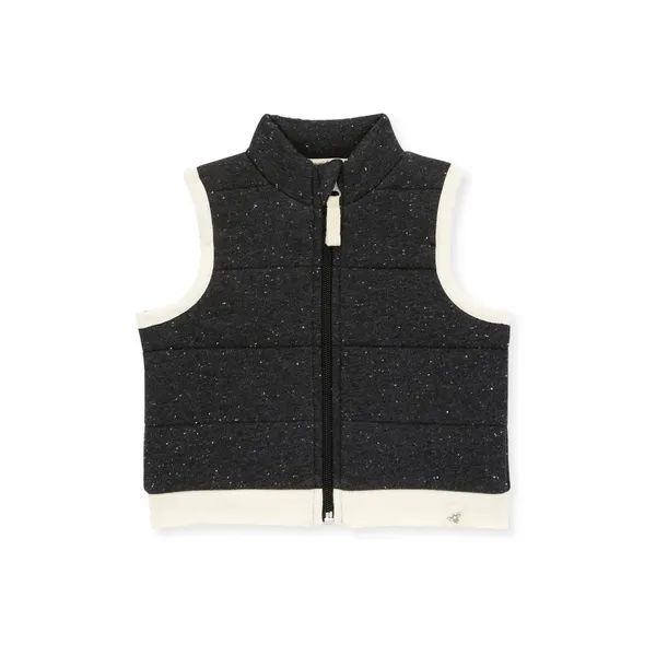 Quilted Speckled Heather Vest - 2 Toddler | Burts Bees Baby