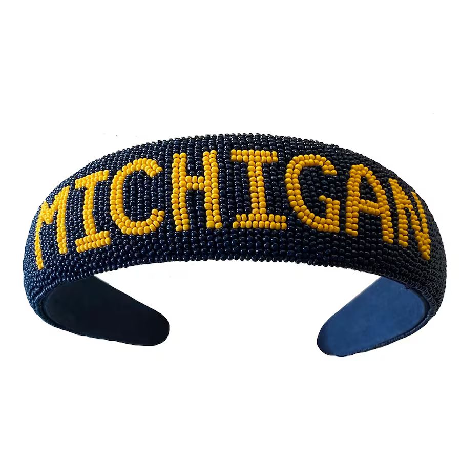 Michigan Wolverines Minerva Hand Beaded Headband | Fanatics