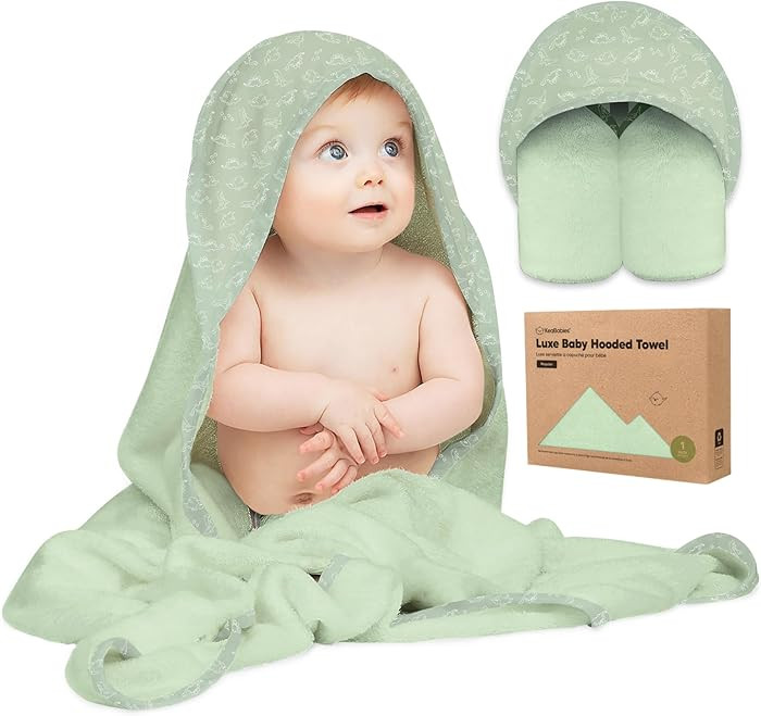 KeaBabies Hooded Baby Towel for Newborn - Viscose Derived from Bamboo Large Baby Bath Towels with... | Amazon (US)
