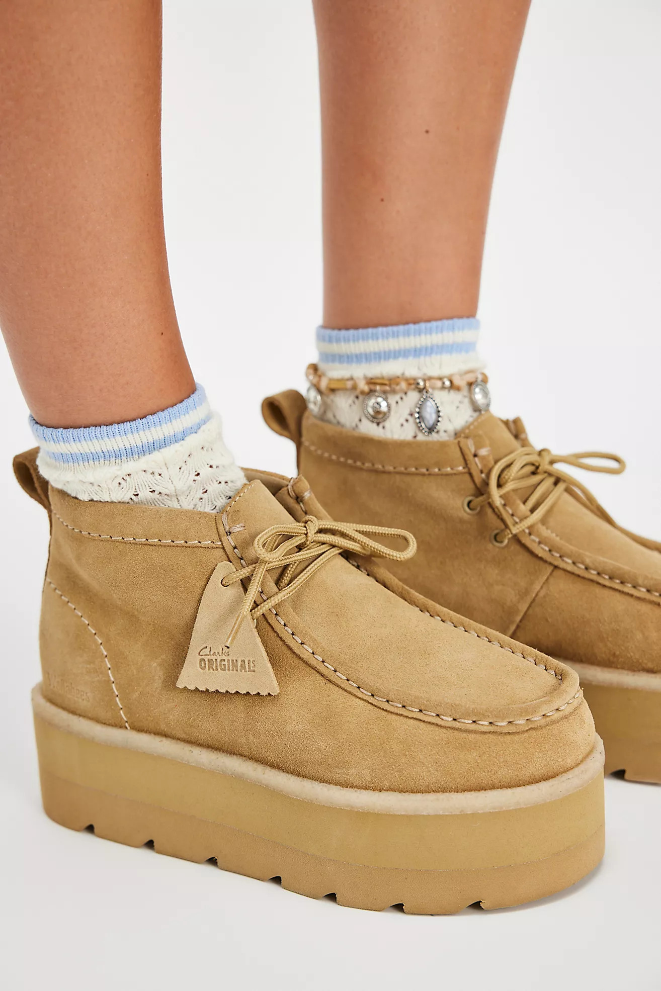 Clarks Meare Elevated Wallabee Boots | Free People (Global - UK&FR Excluded)