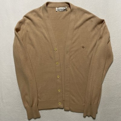 Vintage Christian Dior Cardigan 80’s Monsieur Men's Medium USA Orlon Beige Tan | eBay US