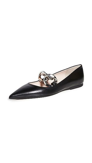 Chain Detail Ballet Flats | Shopbop