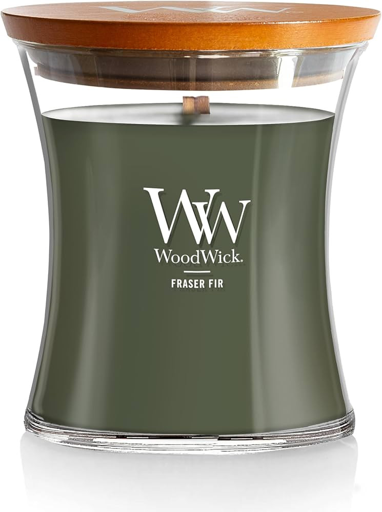 WoodWick Fraser Fir Medium Hourglass Candle,10 Oz | Amazon (US)