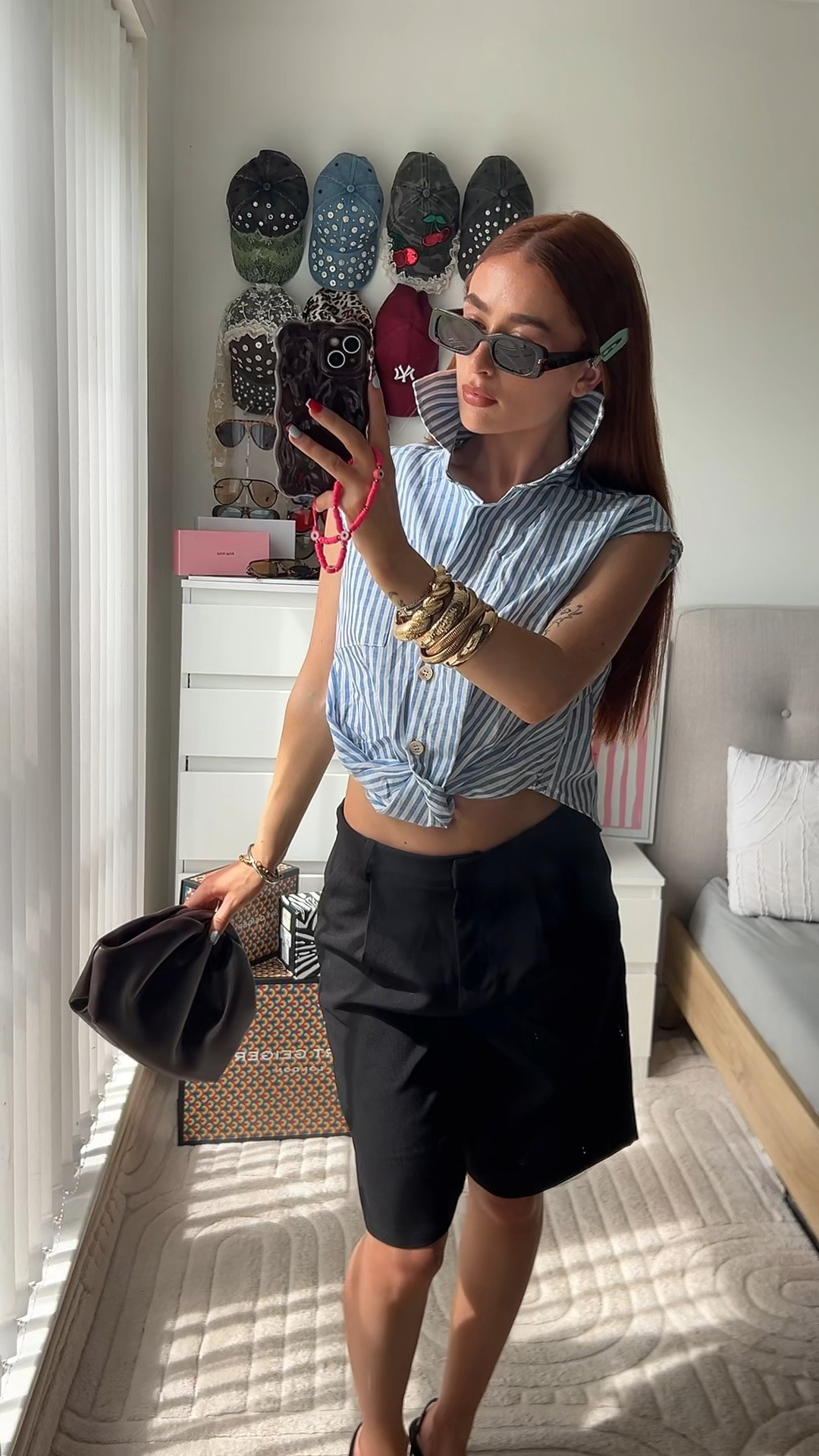 It’s giving cool girl office vibes 👔

-OOTD -Shirt -Office -Jorts -Kittenheel -Pinstripeshirt -Tailoredshorts

#LTKuk #LTKsummer #LTKpetite