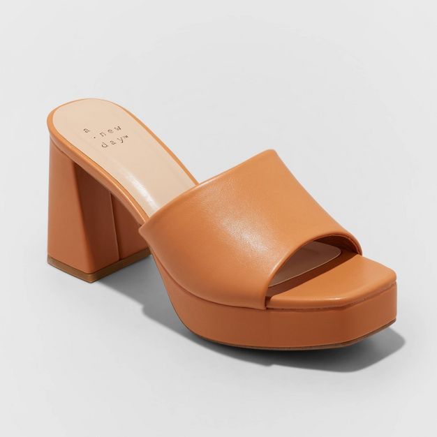 Women's Kathy Platform Mule Heels - A New Day™ | Target