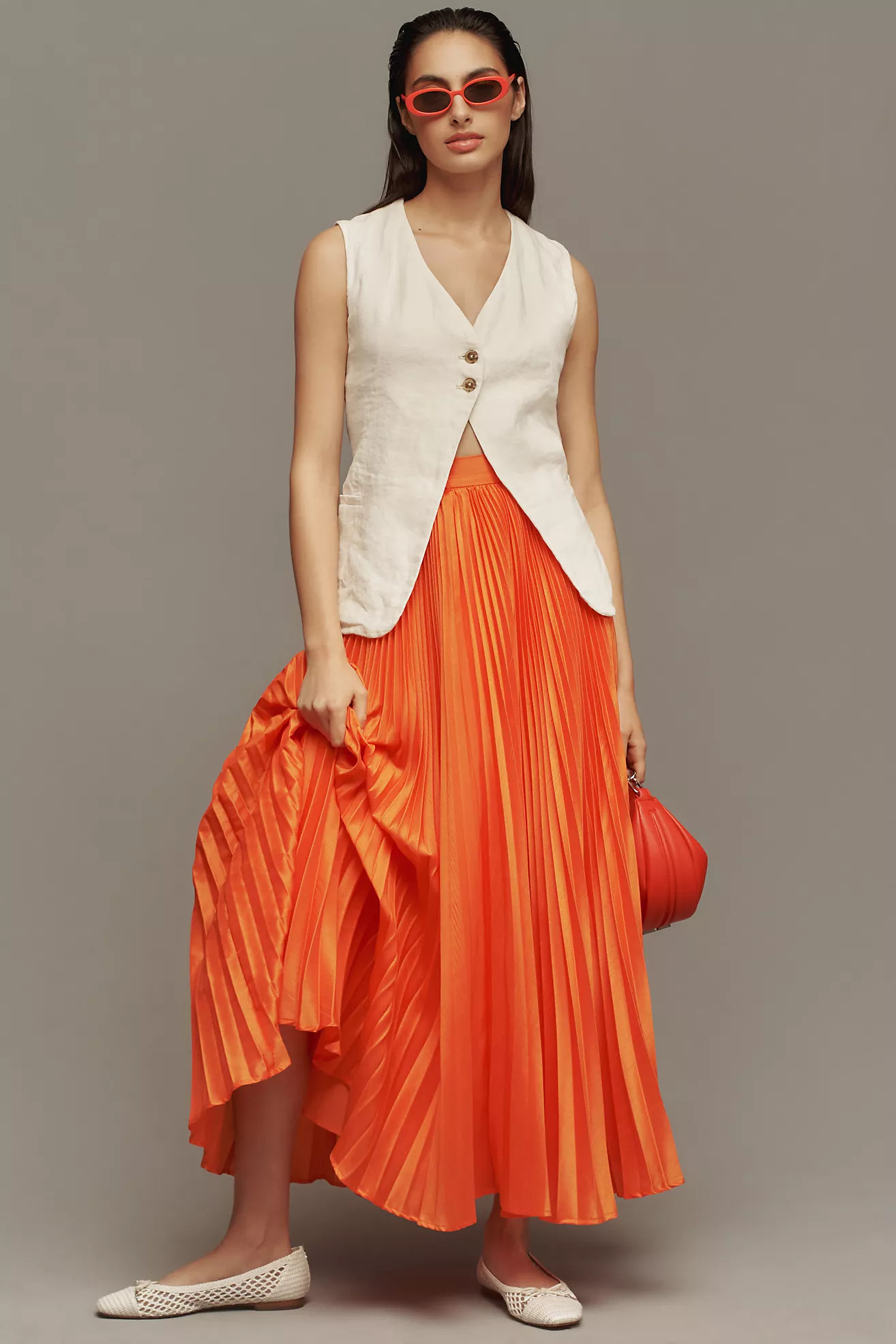 Hutch Pleated Maxi Skirt | Anthropologie (US)