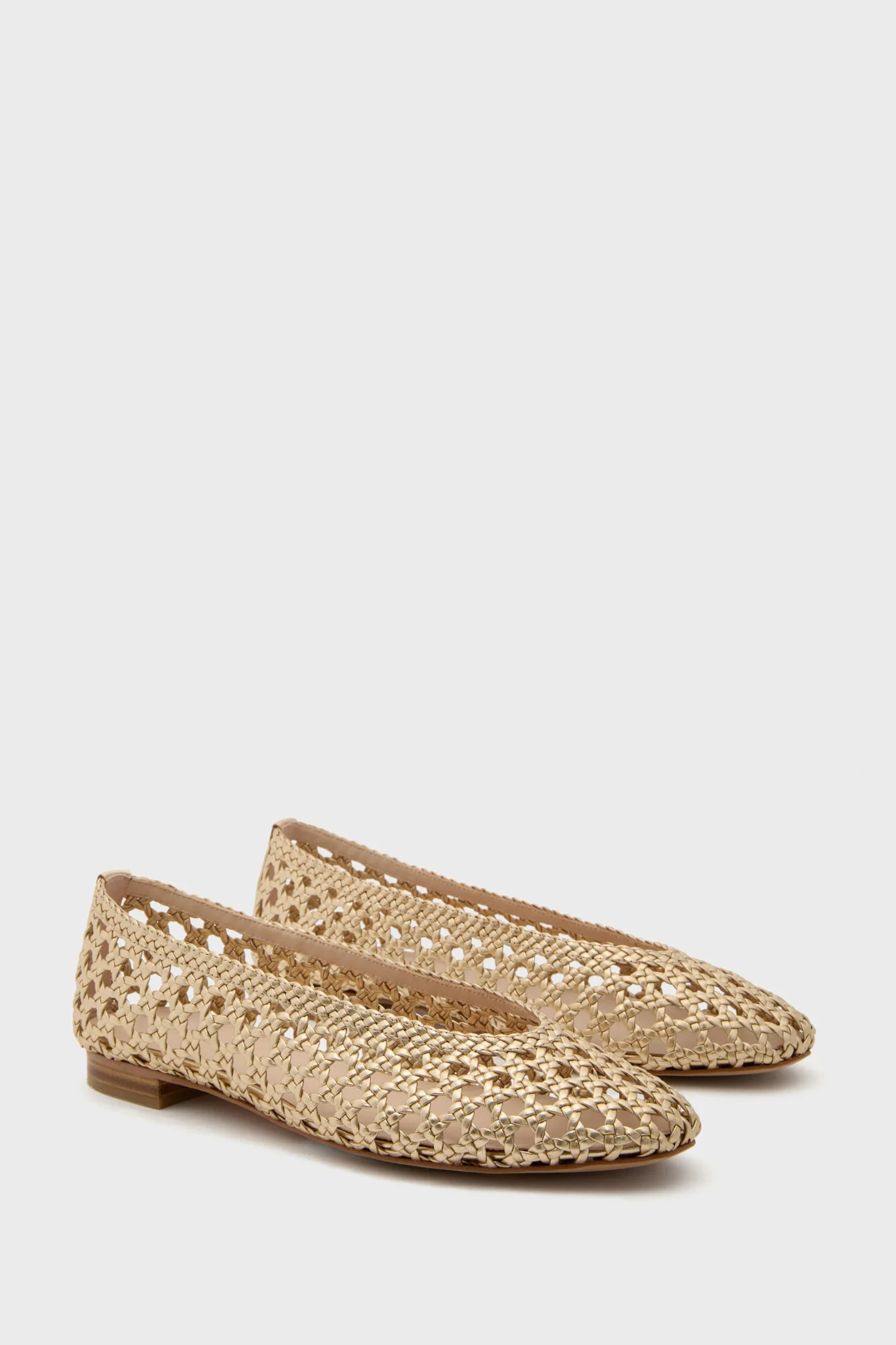 Champagne Woven Nina Flats | Tuckernuck (US)