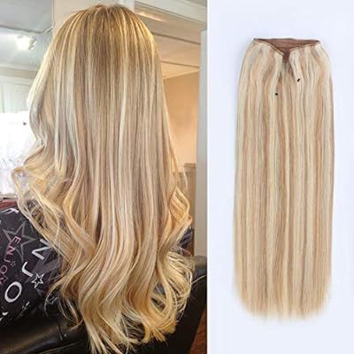 ABH AmazingBeauty Hair Miracle Wire Hair Extensions - Invisible Miracle Wire Remy Human Hair, 12-... | Amazon (US)