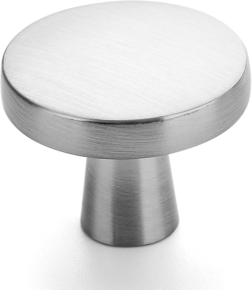 Ravinte 25 Pack Drawer Pulls 1-1/4 Inch Kitchen Cabinet Knobs Brushed Nickel Round Dresser Drawer... | Amazon (US)