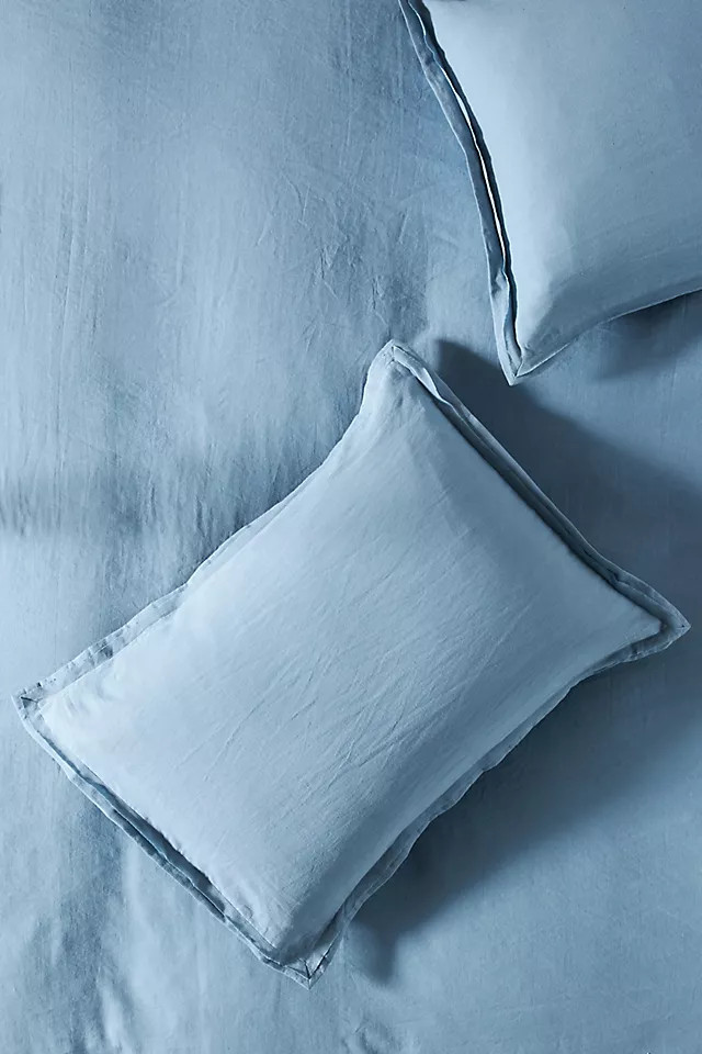 Relaxed Cotton-Linen Shams | Anthropologie (US)