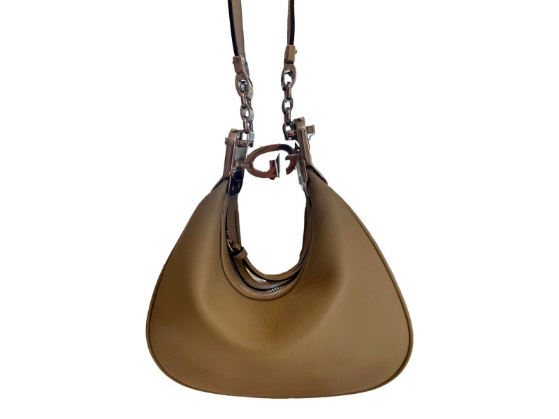 Gucci Attaché Small Shoulder Bag Beige Leather | JTV Jewelry