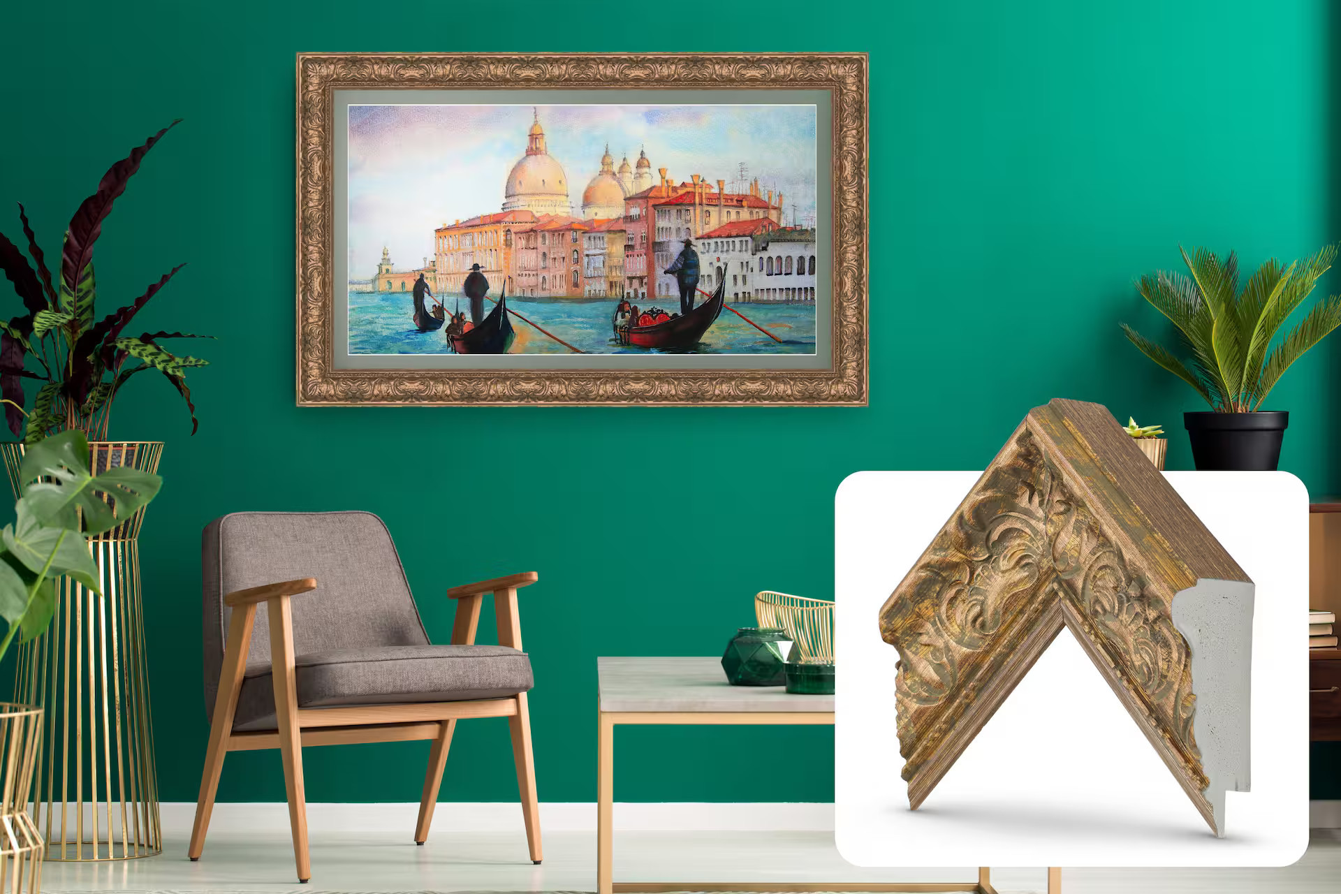 Deco TV Frames - Premiere Bezel for Samsung the Frame TV - 65"" - Tuscan Copper | Best Buy U.S.