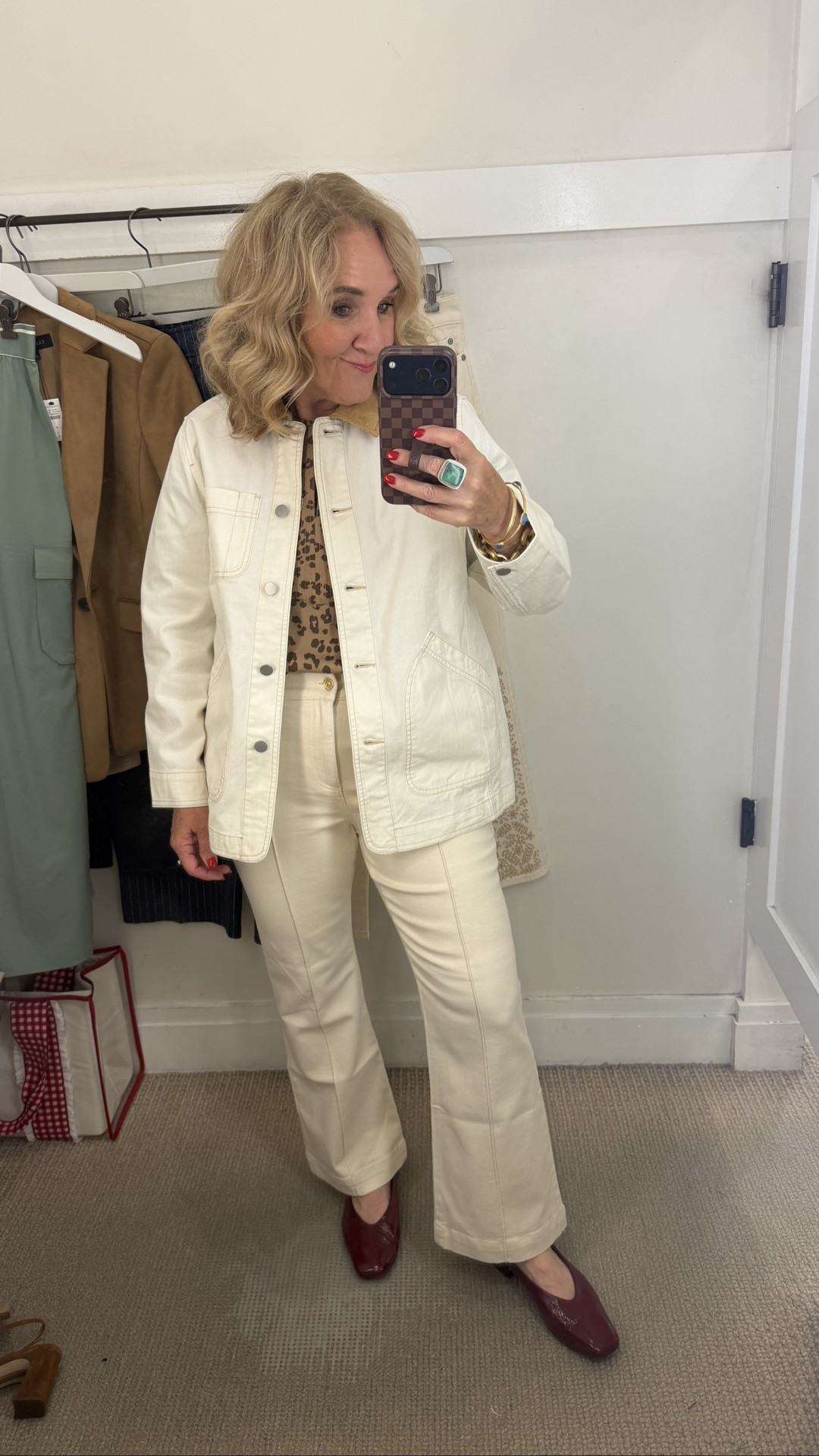 New arrivals at Talbots. 
Jeans 8 petite 
Jacket med petite 
Top size small

#LTKSaleAlert #LTKOver40 #LTKootd