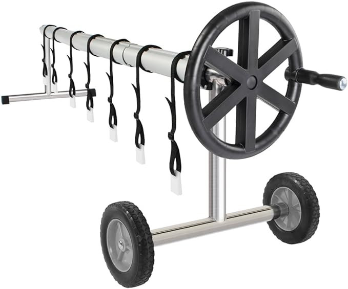 VINGLI Aluminum Solar Swimming Inground Pool Cover Reel Set, Up to 21-Feet Wide x 40-Feet Length,... | Amazon (US)