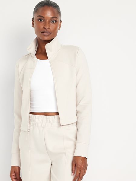 Dynamic Fleece Cropped Zip Jacket for Women | Old Navy (US)