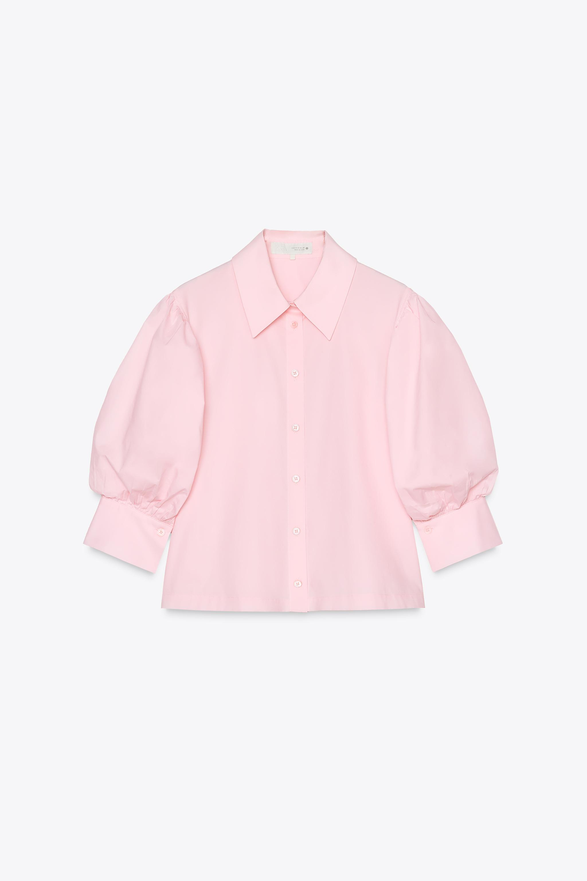 POPELINHEMD MIT BALLONÄRMELN ZW COLLECTION | Zara DE
