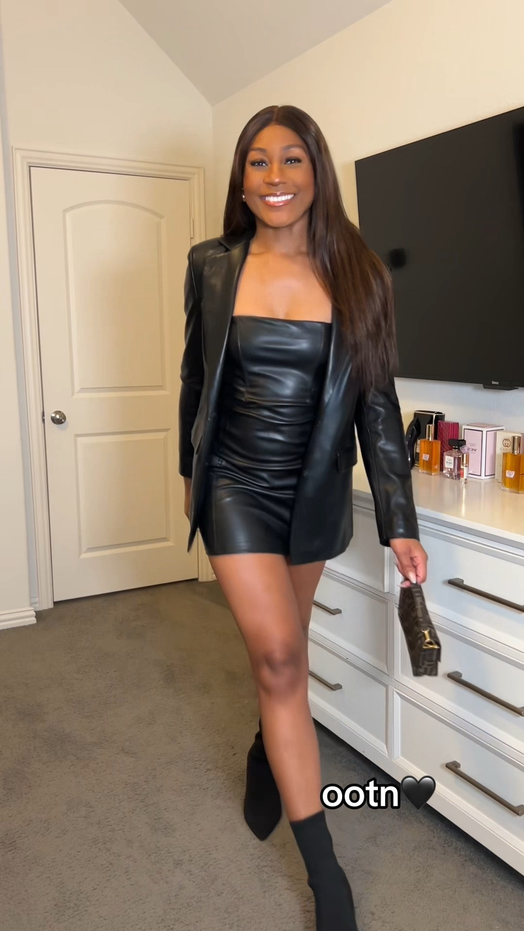 ootn🖤 #lbd #leatherdress #nightoutoutfit #gno #allblackeverything 

#LTKTall #LTKootd #LTKgrwm