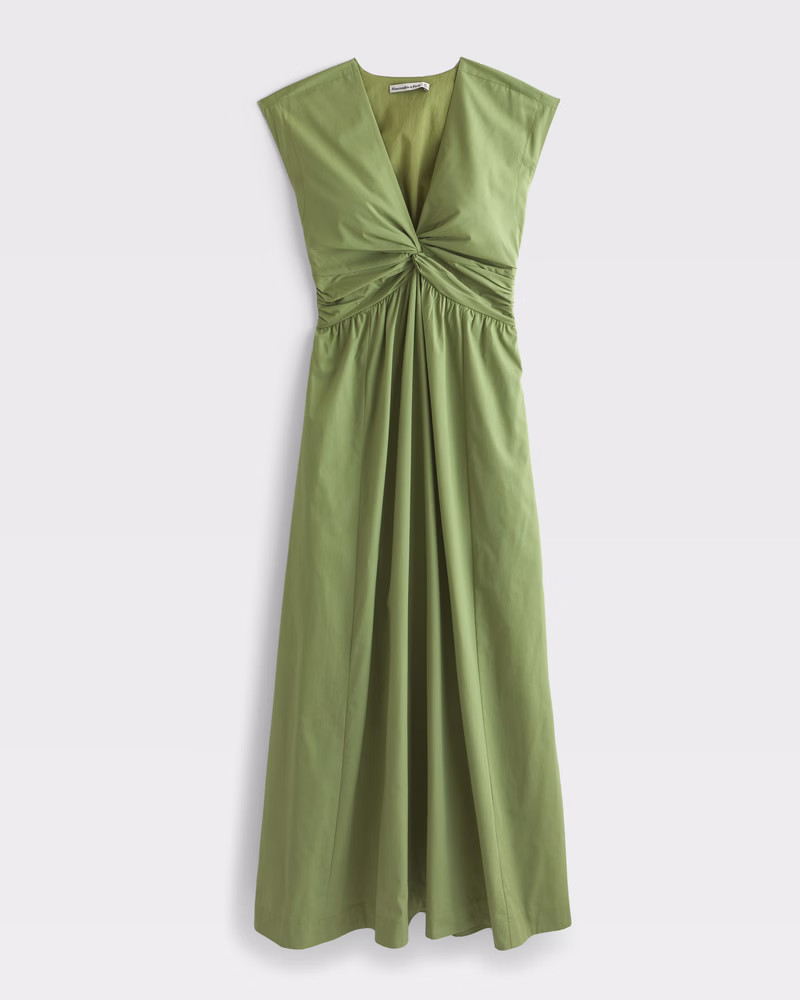 Women's Twist-Front Maxi Dress | Women's Dresses & Jumpsuits | Abercrombie.com | Abercrombie & Fitch (US)