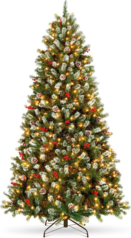 Best Choice Products Pre-Lit Christmas Tree, 6Ft Frosted Pre-Decorated Spruce Artificial Holiday ... | Amazon (US)