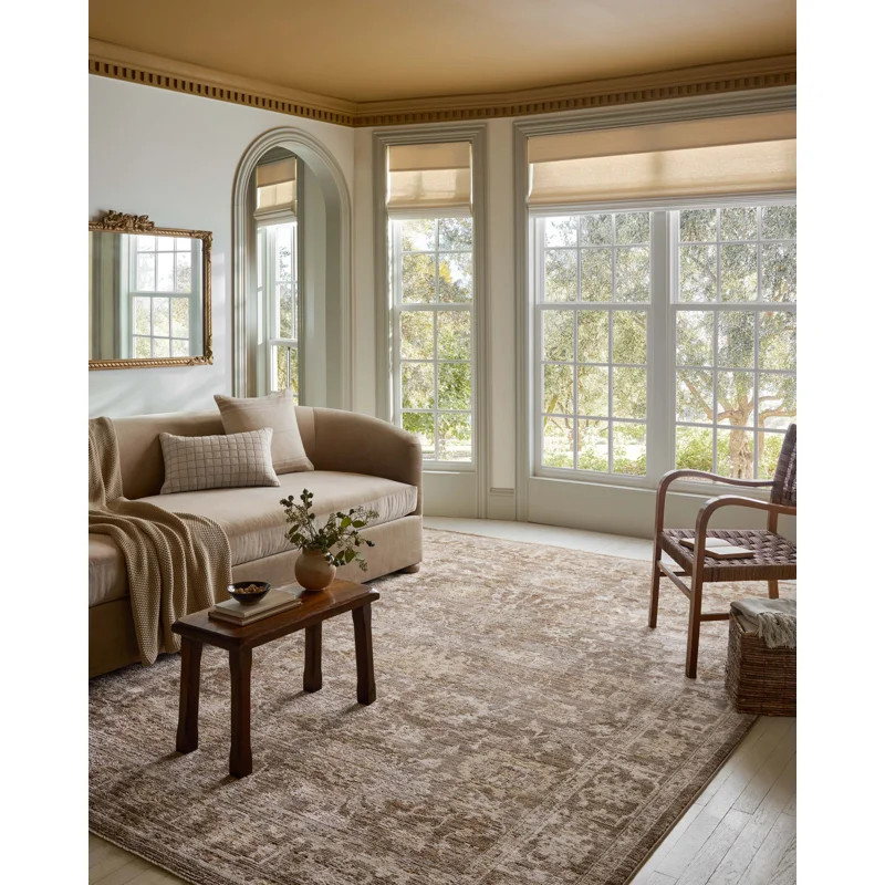 Magnolia Home by Joanna Gaines x Loloi Pace Bark / Natural Area Rug | Wayfair North America