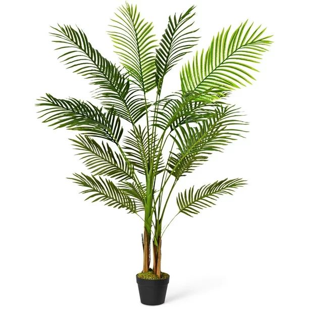 Gymax 5Ft Artificial Phoenix Palm Tree Plant for Indoor Home Office Decoration - Walmart.com | Walmart (US)