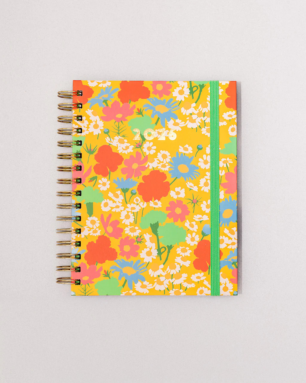 Medium 12-Month Annual Planner - Yellow Floral | ban.do